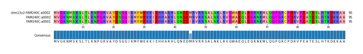Multiple Alignments (by translate haplotype similarity)