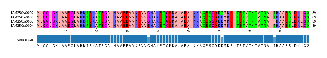 Multiple Alignments (by translate haplotype similarity)