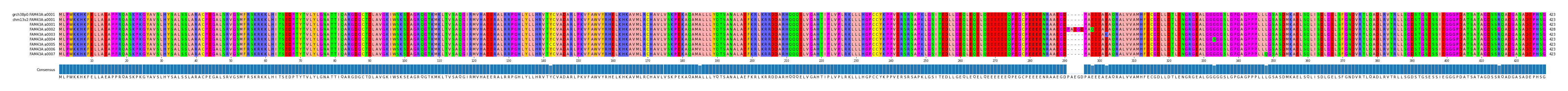 Multiple Alignments (by translate haplotype frequency)