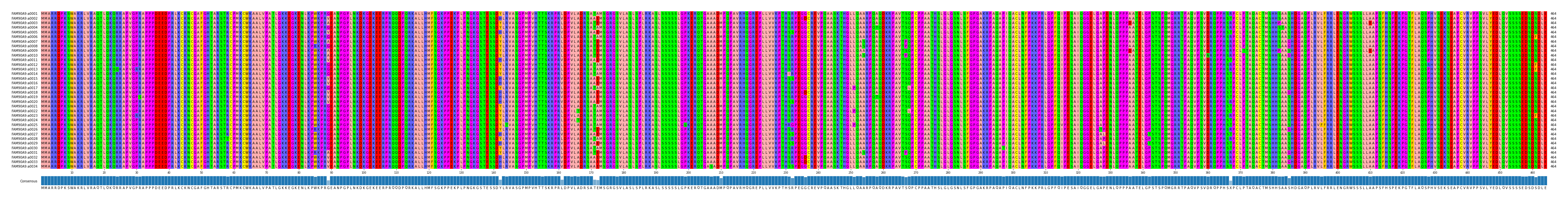 Multiple Alignments (by translate haplotype frequency)