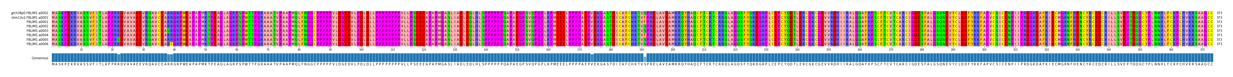 Multiple Alignments (by translate haplotype frequency)