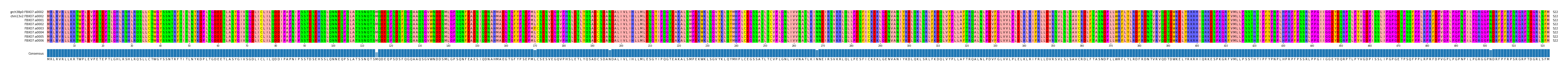Multiple Alignments (by translate haplotype frequency)