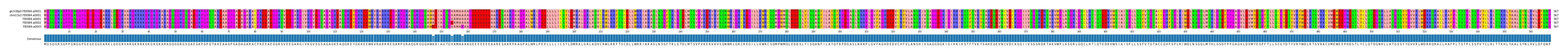 Multiple Alignments (by translate haplotype frequency)