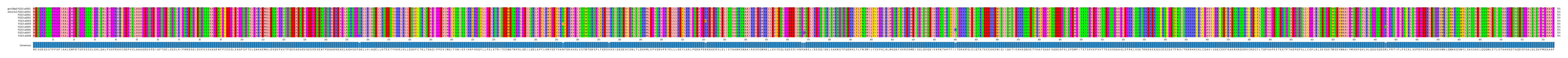 Multiple Alignments (by translate haplotype frequency)