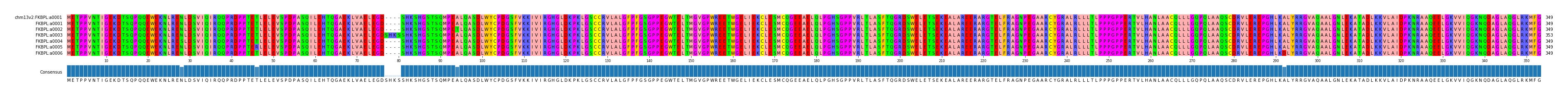 Multiple Alignments (by translate haplotype frequency)