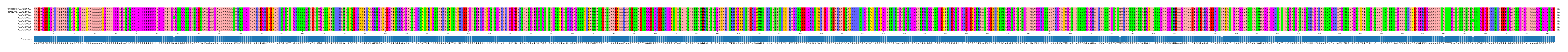 Multiple Alignments (by translate haplotype frequency)