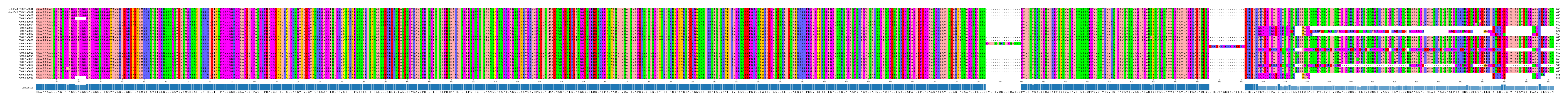 Multiple Alignments (by translate haplotype frequency)