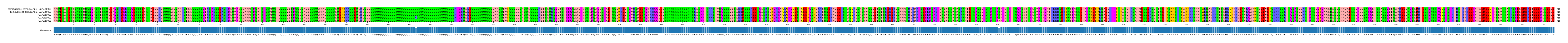 Multiple Alignments (by translate haplotype frequency)