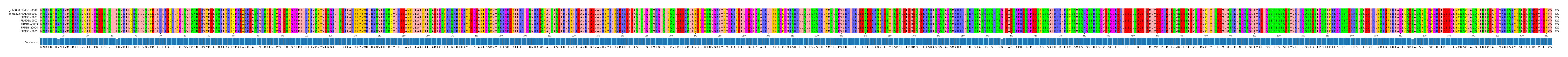 Multiple Alignments (by translate haplotype frequency)