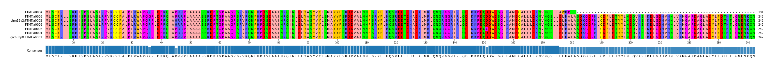 Multiple Alignments (by translate haplotype similarity)