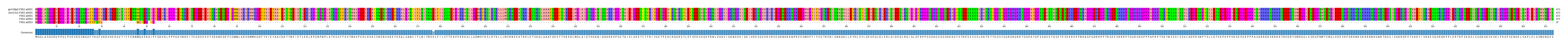 Multiple Alignments (by translate haplotype frequency)