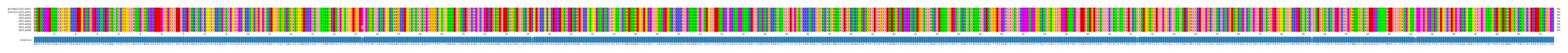 Multiple Alignments (by translate haplotype frequency)