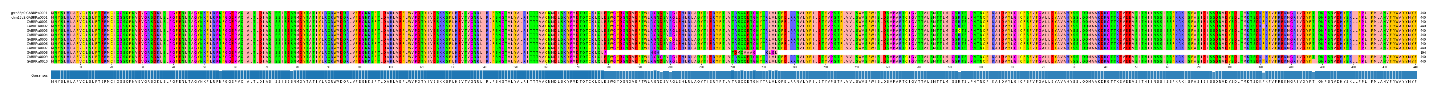 Multiple Alignments (by translate haplotype frequency)