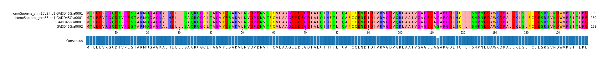 Multiple Alignments (by translate haplotype frequency)