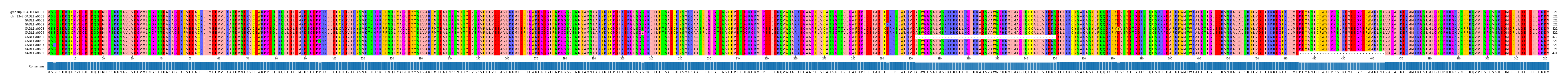 Multiple Alignments (by translate haplotype frequency)