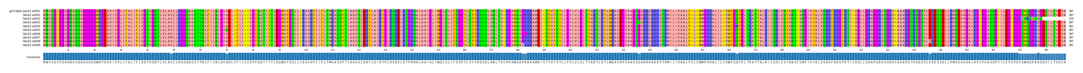 Multiple Alignments (by translate haplotype frequency)