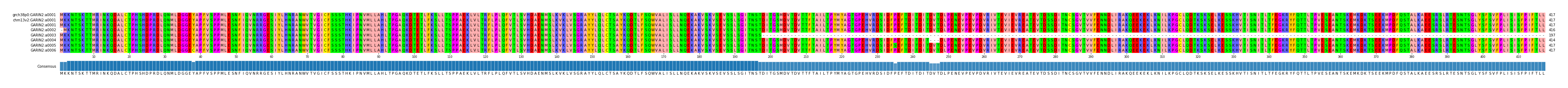 Multiple Alignments (by translate haplotype frequency)