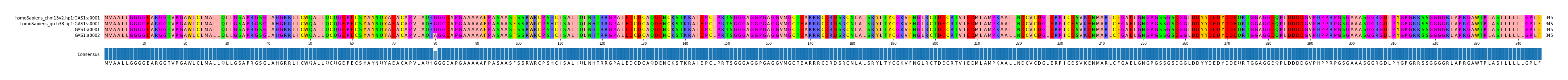 Multiple Alignments (by translate haplotype similarity)