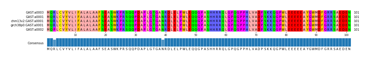 Multiple Alignments (by translate haplotype similarity)
