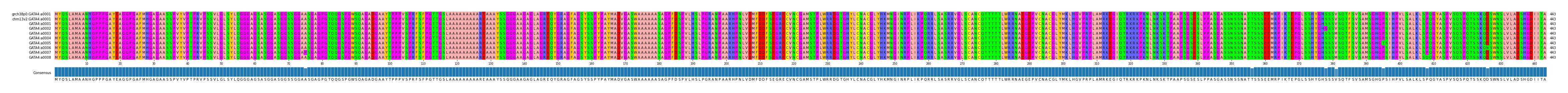 Multiple Alignments (by translate haplotype frequency)