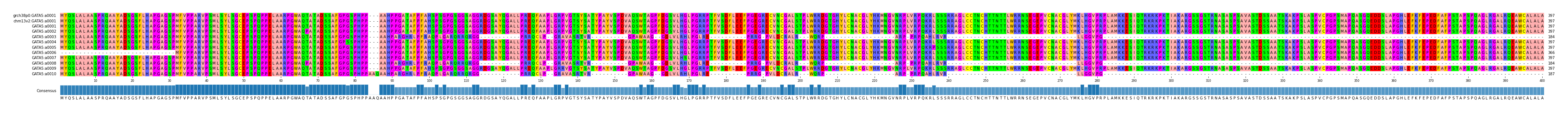 Multiple Alignments (by translate haplotype frequency)