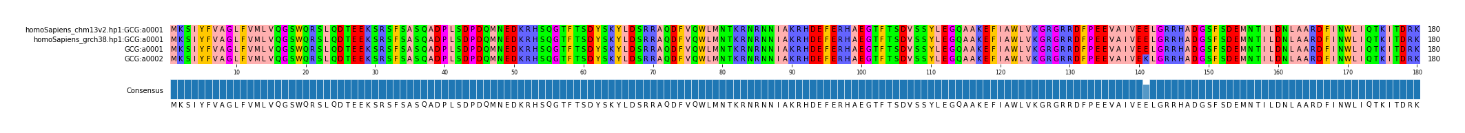 Multiple Alignments (by translate haplotype similarity)
