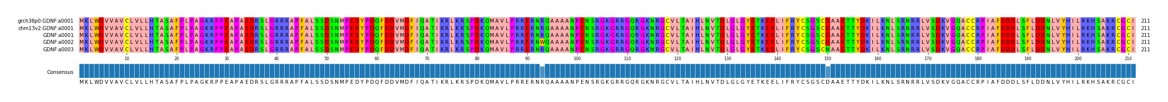 Multiple Alignments (by translate haplotype frequency)