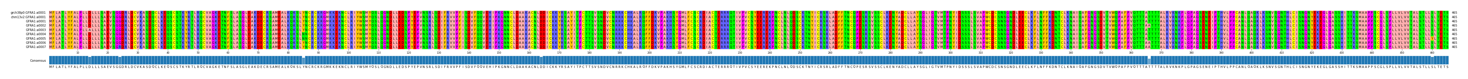 Multiple Alignments (by translate haplotype frequency)