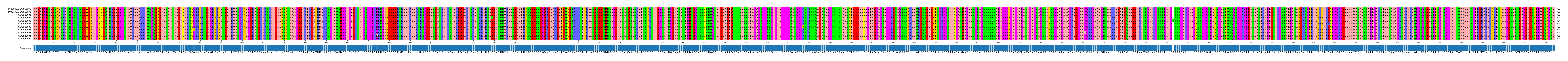 Multiple Alignments (by translate haplotype frequency)