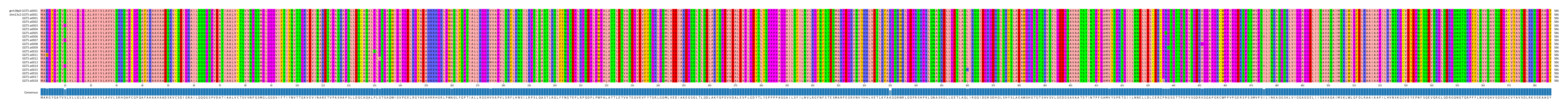 Multiple Alignments (by translate haplotype frequency)