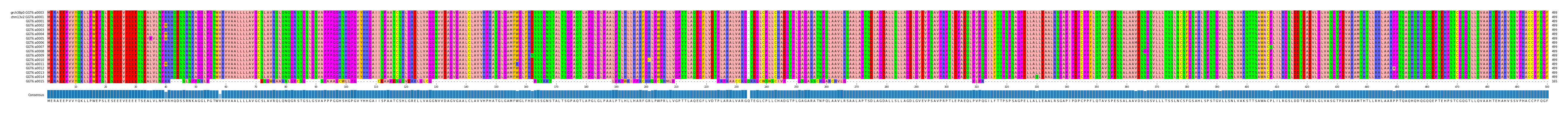 Multiple Alignments (by translate haplotype frequency)