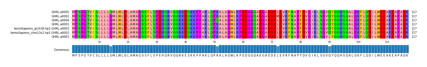 Multiple Alignments (by translate haplotype similarity)