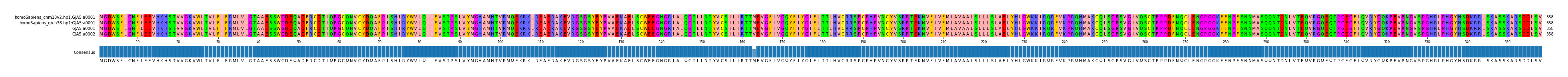 Multiple Alignments (by translate haplotype frequency)