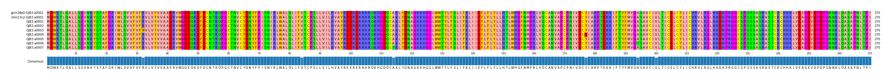 Multiple Alignments (by translate haplotype frequency)