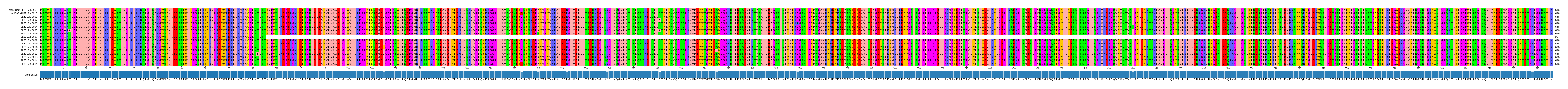 Multiple Alignments (by translate haplotype frequency)