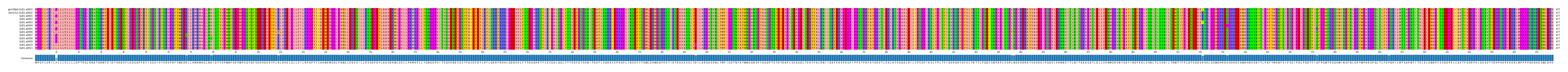 Multiple Alignments (by translate haplotype frequency)