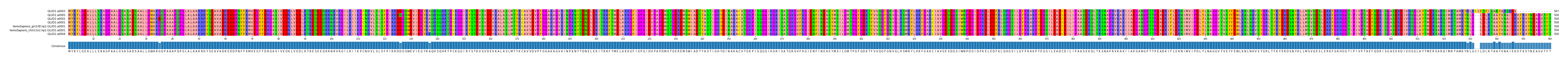 Multiple Alignments (by translate haplotype similarity)