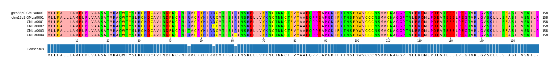 Multiple Alignments (by translate haplotype frequency)