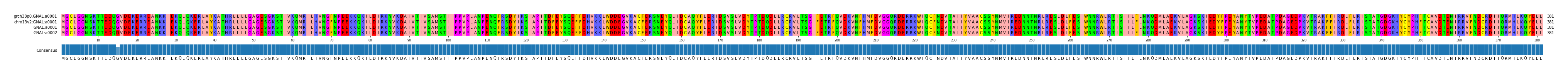 Multiple Alignments (by translate haplotype frequency)