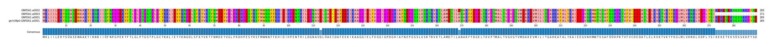 Multiple Alignments (by translate haplotype similarity)