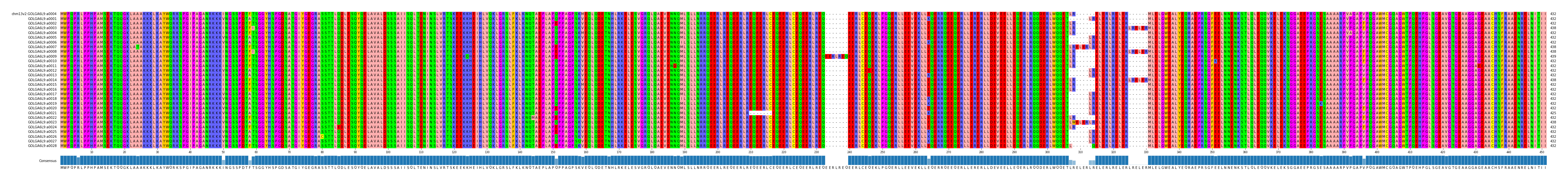 Multiple Alignments (by translate haplotype frequency)