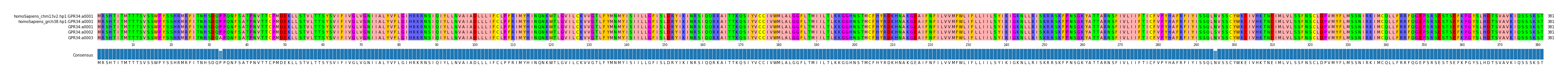 Multiple Alignments (by translate haplotype frequency)