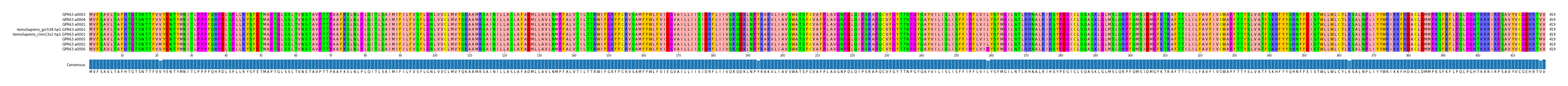 Multiple Alignments (by translate haplotype similarity)