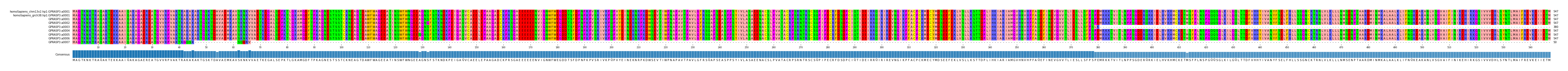 Multiple Alignments (by translate haplotype frequency)