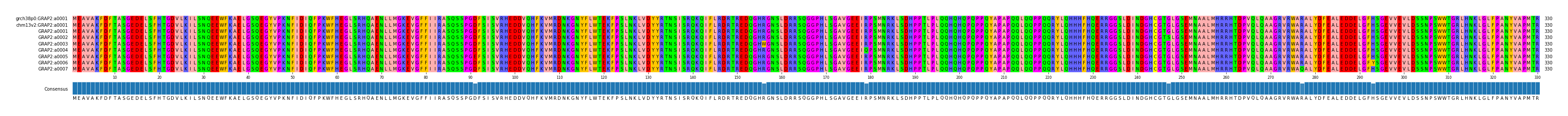 Multiple Alignments (by translate haplotype frequency)