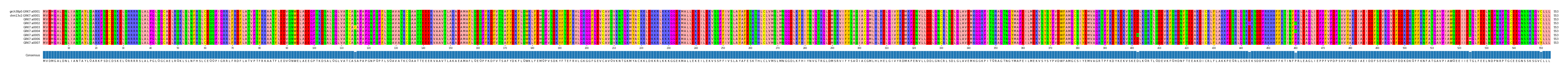 Multiple Alignments (by translate haplotype frequency)