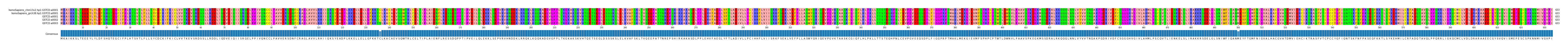 Multiple Alignments (by translate haplotype frequency)