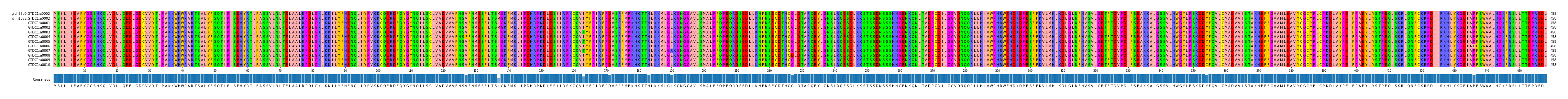 Multiple Alignments (by translate haplotype frequency)