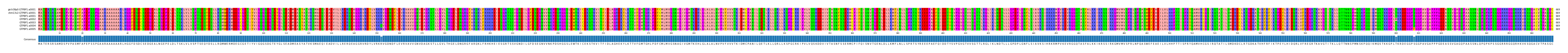 Multiple Alignments (by translate haplotype frequency)