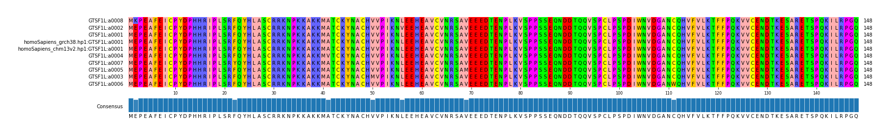 Multiple Alignments (by translate haplotype similarity)